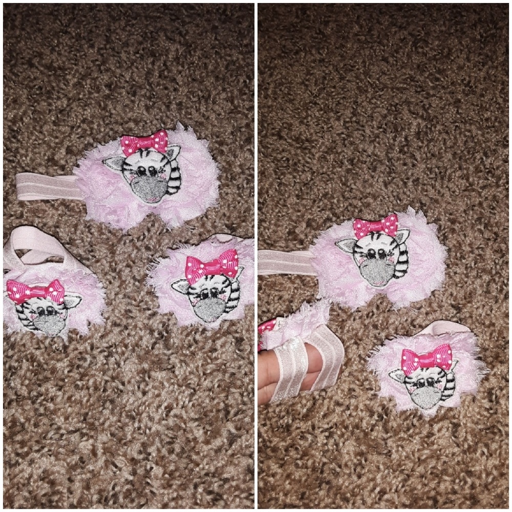 Headband and footie set